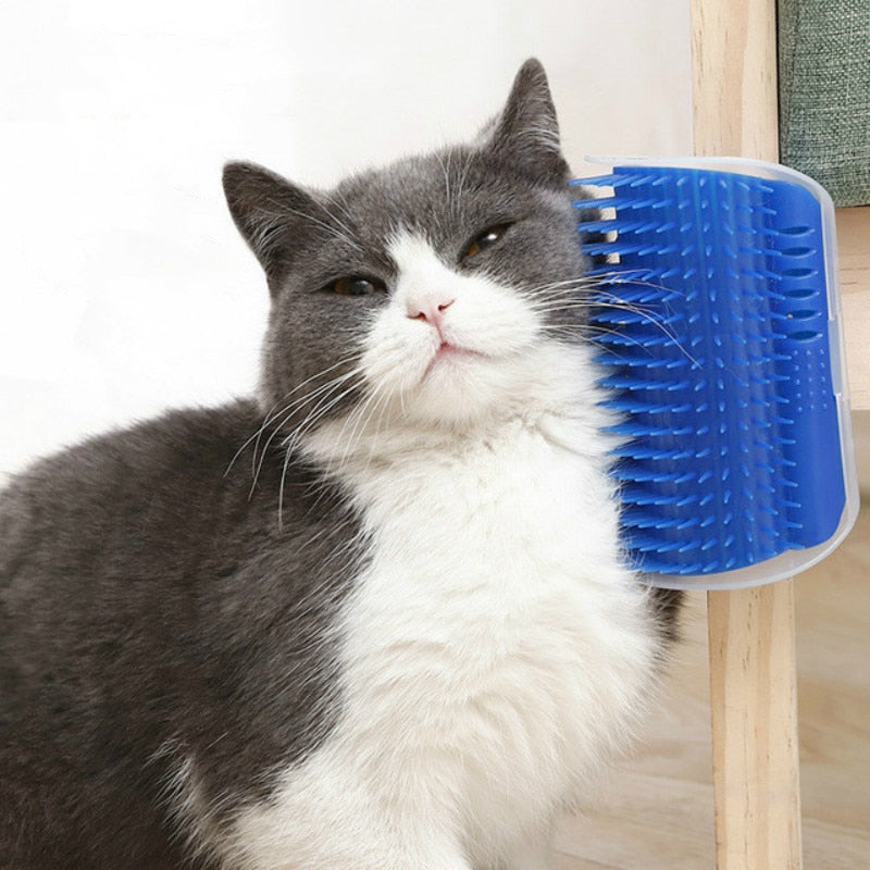 Cats Brush Cat Self Groomer Comb Brush With Catnip Corner Cat Massage Cat Comb Rubs the Face with a Tickling Comb Cat Products