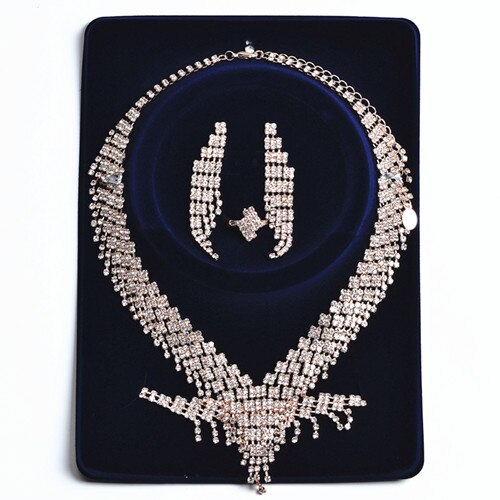 Necklace Jewelry Set Sets for Women Rhinestone Choker Bridal Wedding Luxury Prom Fashion Show Accessories CORUIXI N305119