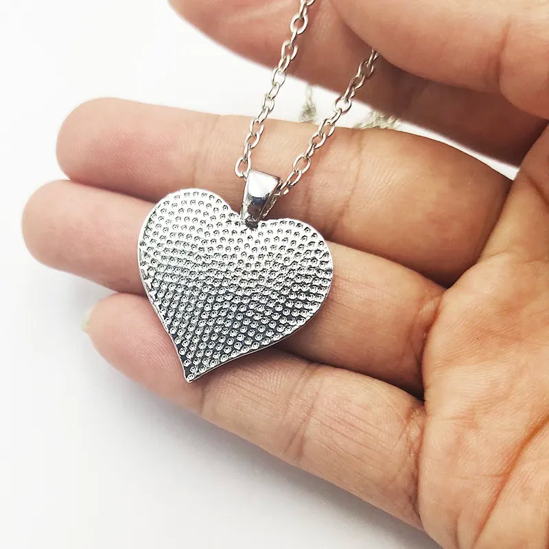 To My Mom Grandma Daughter Heart Necklace Silver Color Chain Necklaces For Women Love Mothers Day Jewelry Gift