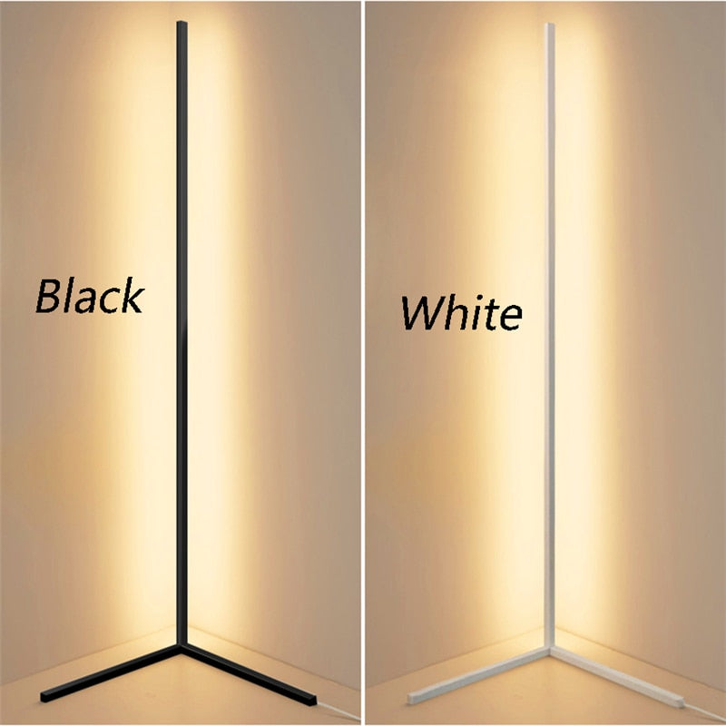 Nordic LED Decoration RGB Floor Lamp Remote Control Bedroom Atmosphere Lamp Bedroom Living Room Colorful Light Standing Lighting