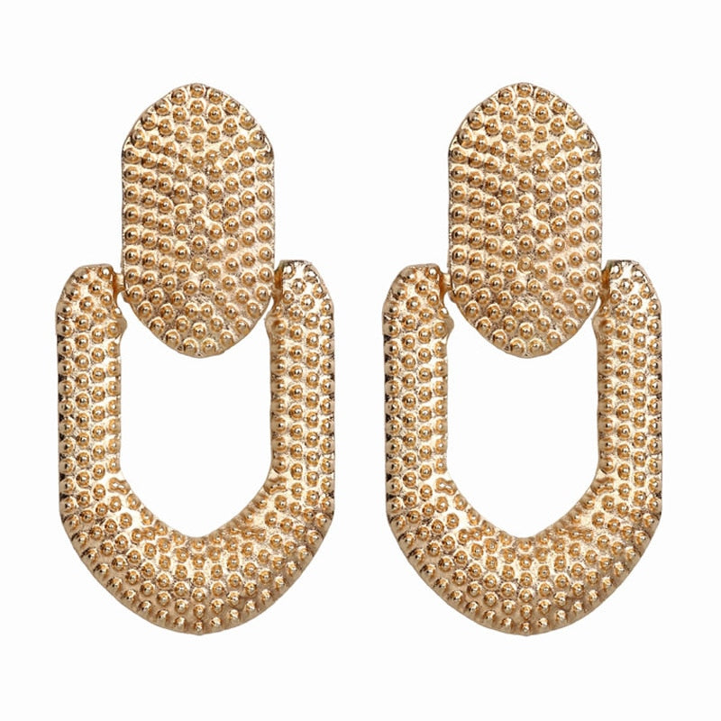 2023 Vintage Earrings Large for Women Statement Earrings Geometric Metal Pendant Earrings Trend Fashion Jewelry