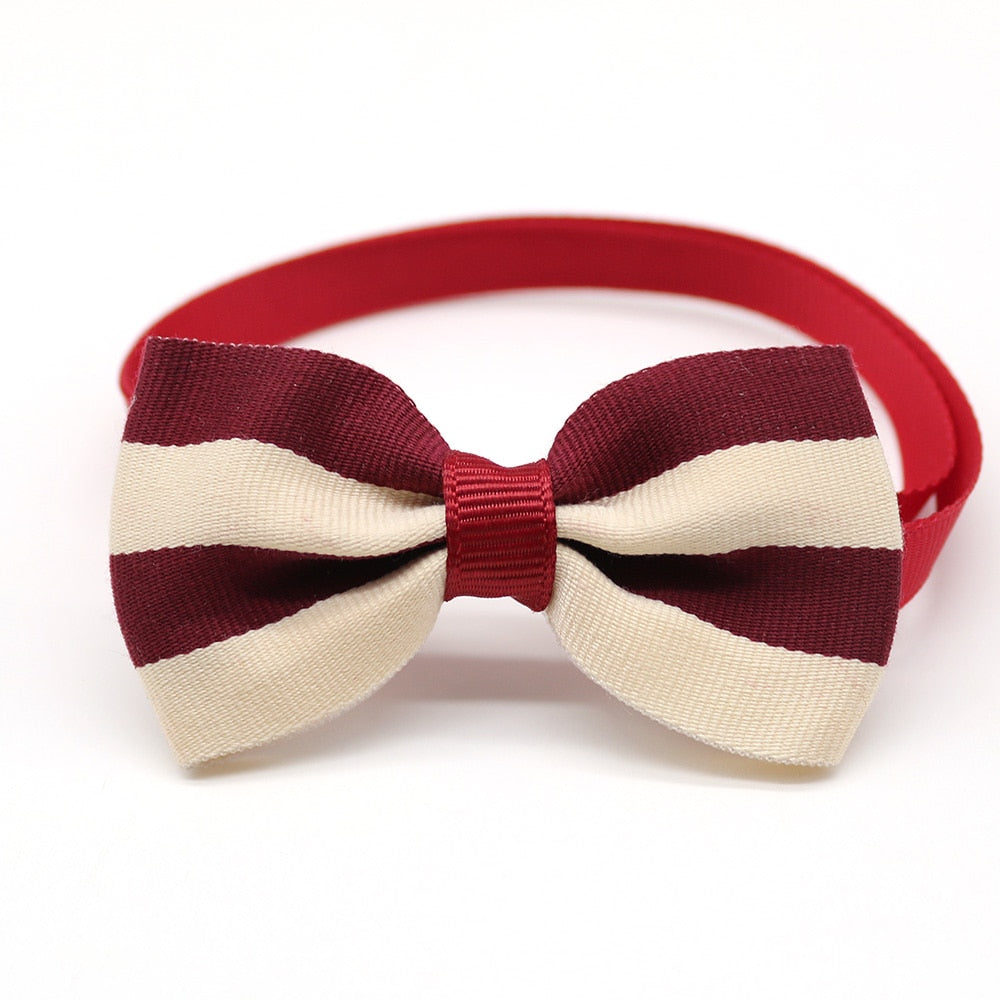 Wholesale 100pcs Pet Dog Cat Bowties Collar Pet Bows Puppy Cat Ties Bow Tie Neckties Samll -dog Pet Cat Grooming Supplies