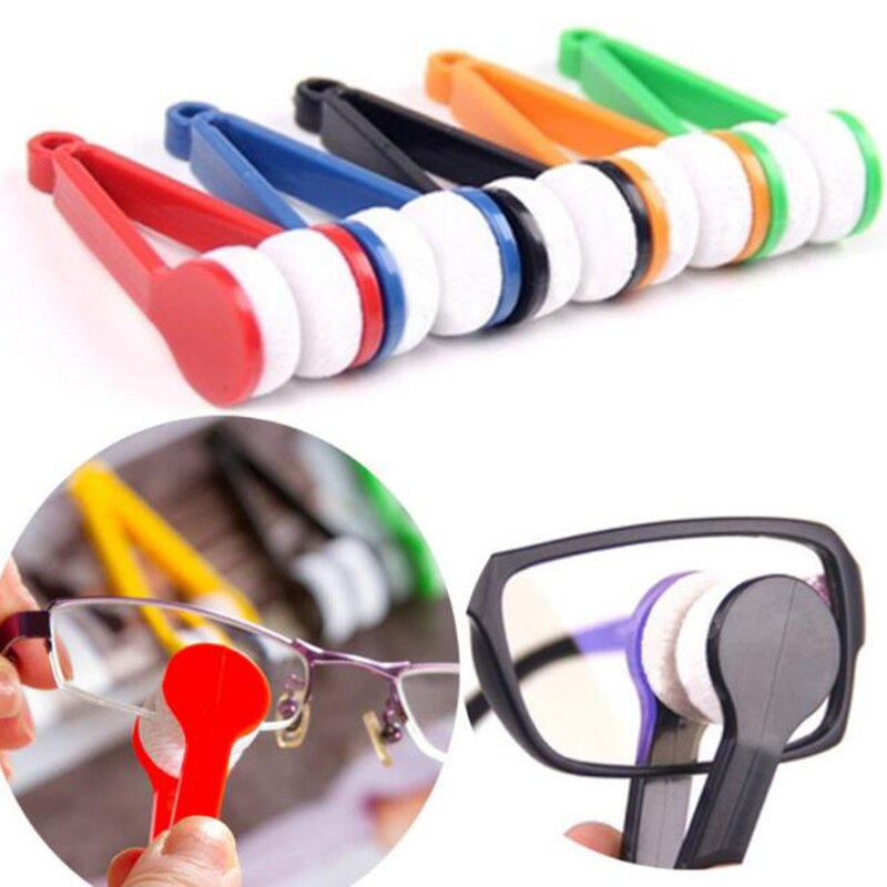 Practical Multicolor Portable Mini Eyeglass Cleaner for Shift Clear Fine Fiber Glasses Wipe Sunglasses Cleaning Tool