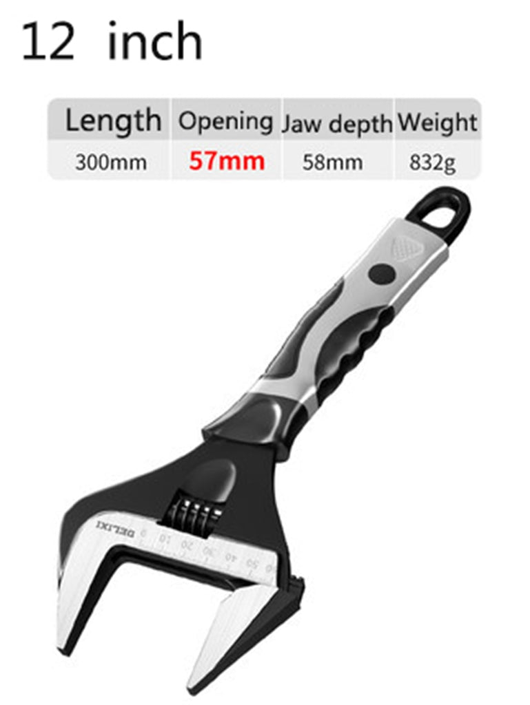 Adjustable Wrench Tool Large Opening Multifunctional Bathroom Board Moving Hand Universal Trap