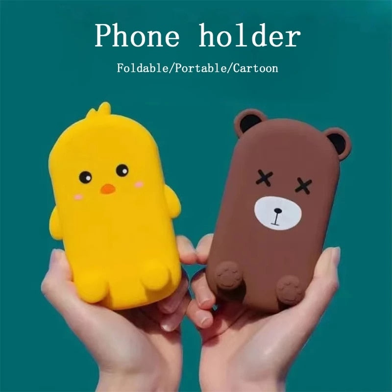 Cute Cartoon Holder Foldable Portable Cell Phone Stand Tablet Support Desktop Handset Mounting for Mobile Phone for iPad iphone