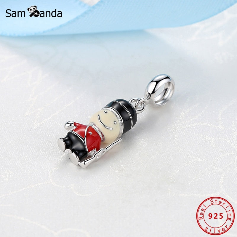 Original 925 Sterling Silver Charm Bead Travel London Bus Camera Suitcase Paris Charms Fit Pandora Bracelets Women Diy Jewelry