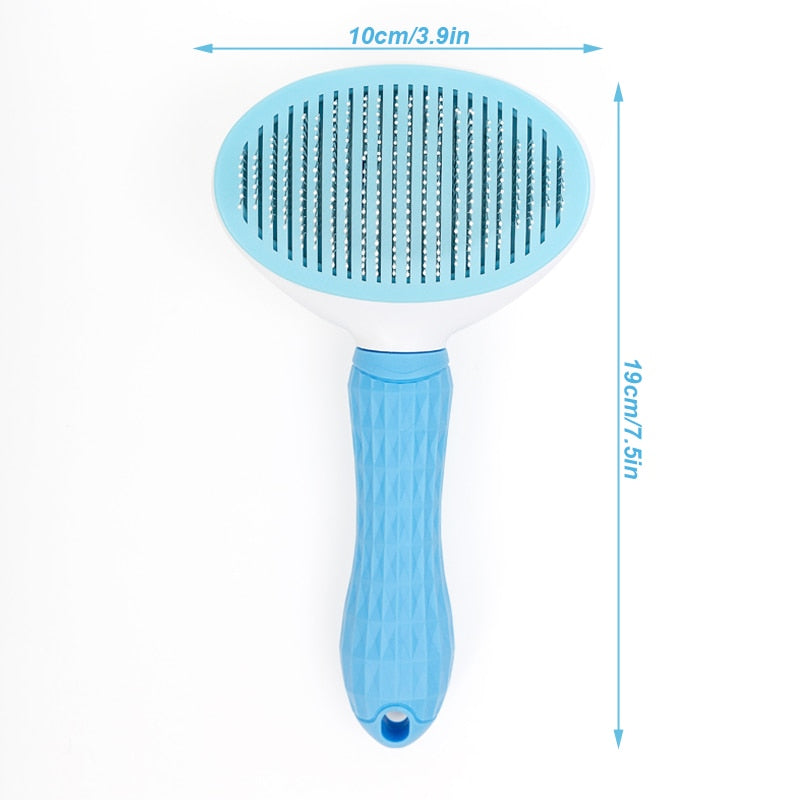 UNTIOR Pet Comb Brush Removal Comb Grooming Cats Comb Pet Products Cat Flea Comb for Dogs Grooming Toll Automatic Cleaning Brush