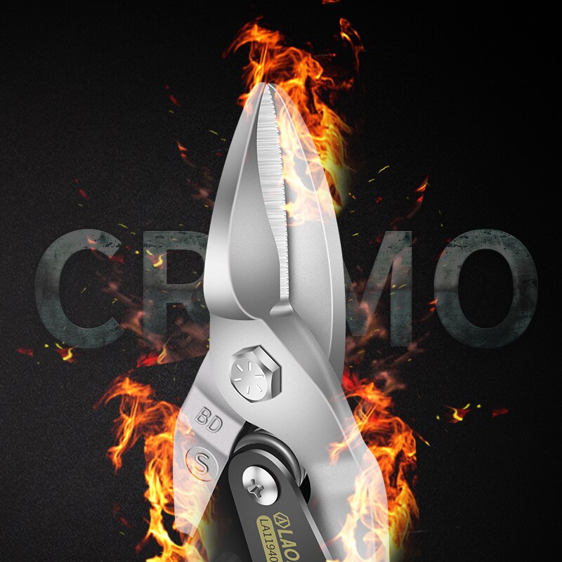 LAOA Iron Sheet Steel Shearing Multi-functional Tin Snips Straight Shears Bent Blade Cutter Household Hand Cutting Tool Scissors