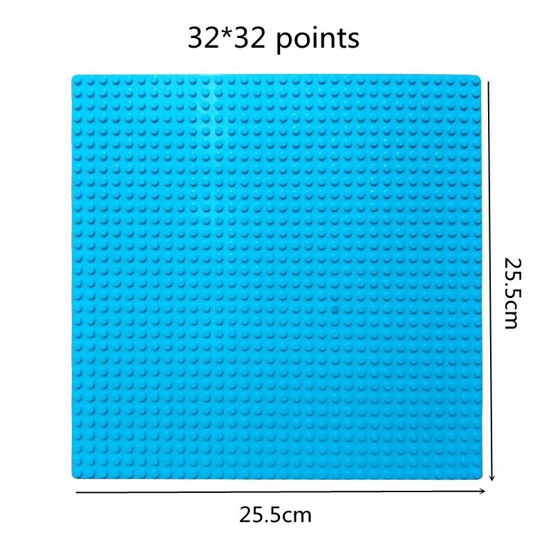 Classic Road Base Plates Straight Crossroad Curve Small Dots Baseplate Board City DIY Building Blocks Toys