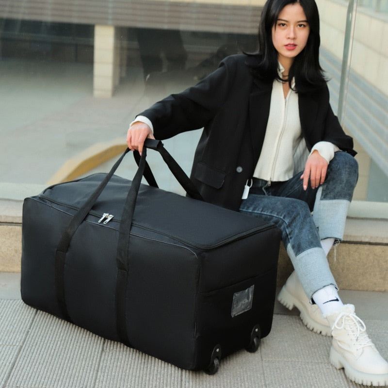 2022 Multifunction Unisex Universal Wheel Travel Bag Large Capacity Duffle Durable Oxford Simple Handbag Luggage Suitcase