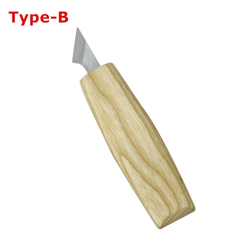 7pcs Wood Carving Knife Set Wood Chisel Sharp-edged Engraving Wood Cutter For DIY Household Woodworking Crafts Carving Tools