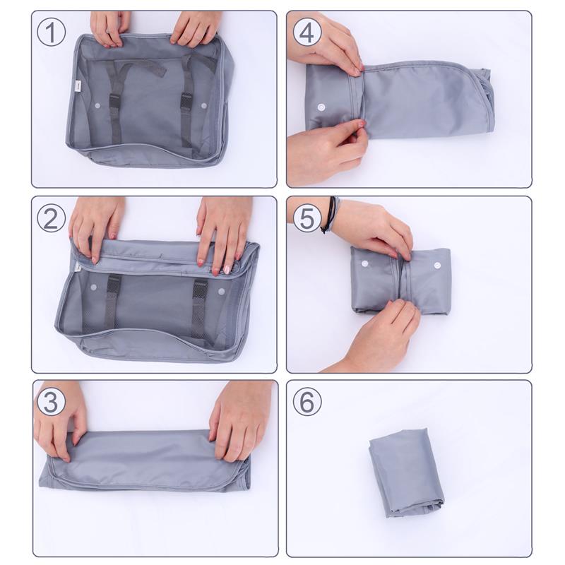 8/7/6 pieces Set Travel Organizer Storage Bags Suitcase Packing Set Storage Cases Portable Luggage Organizer Clothe Shoe Pouch