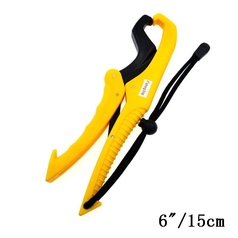 Fish Grabber Plier Controller Practical Fishing Gripper Gear Tool ABS Grip Tackle Holder Fish Clamp with Adjustable Rope