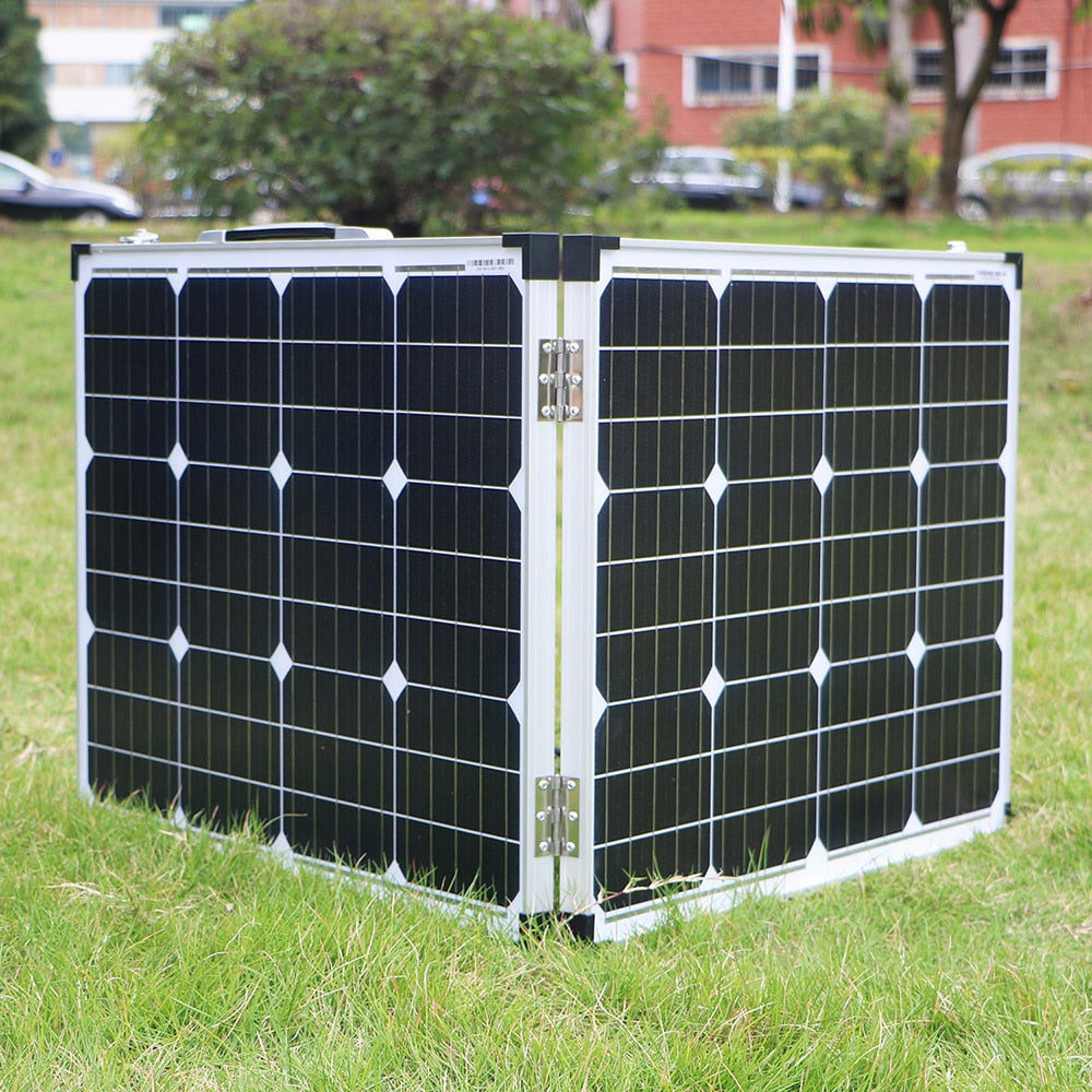 Dokio 100W (2Pcs x 50W) Foldable Solar Panel China Pannello Solare USB Controller Solar Battery Cell/Module/System Charger