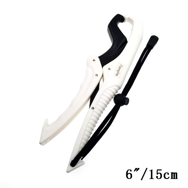 Fish Grabber Plier Controller Practical Fishing Gripper Gear Tool ABS Grip Tackle Holder Fish Clamp with Adjustable Rope