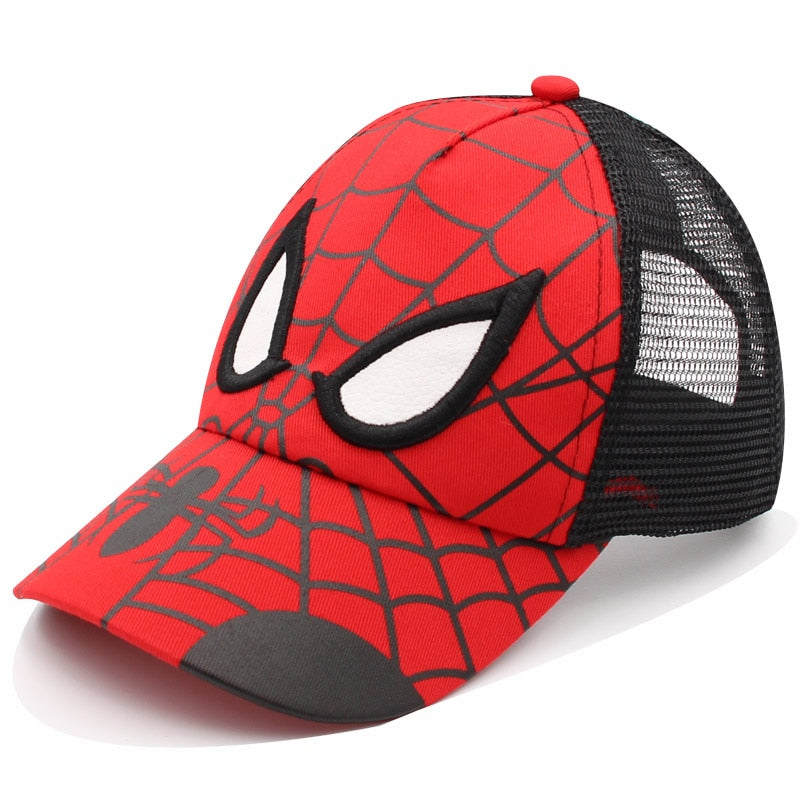 Anime Spider Kids Cap Cartoon baby Embroidery Man Cotton Children's Baseball Caps for Boy Girl Hip Hop Hat Snapback summer cap