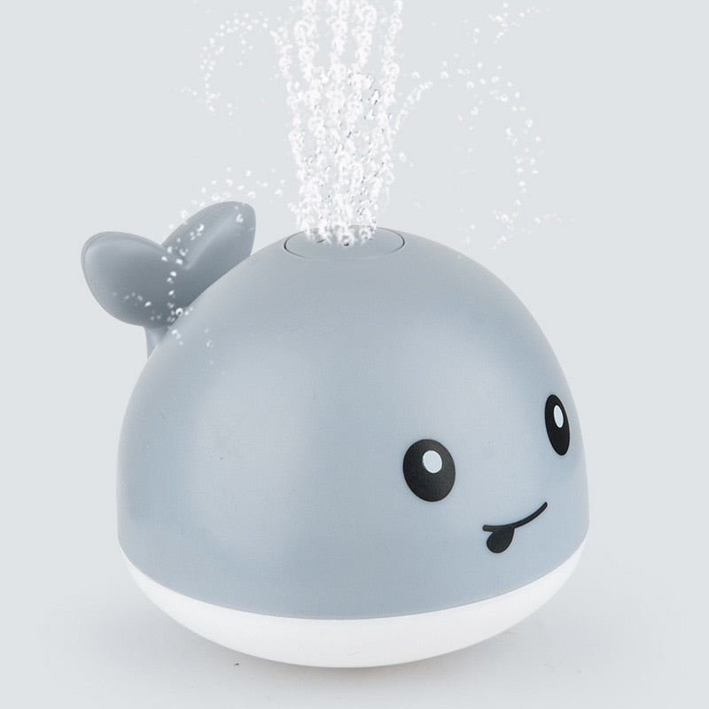 Baby Bath Toys Spray Water Shower Bathing Toys for Kids Electric Dophin Whale Bath Ball with Light Music LED Light Toys Gift