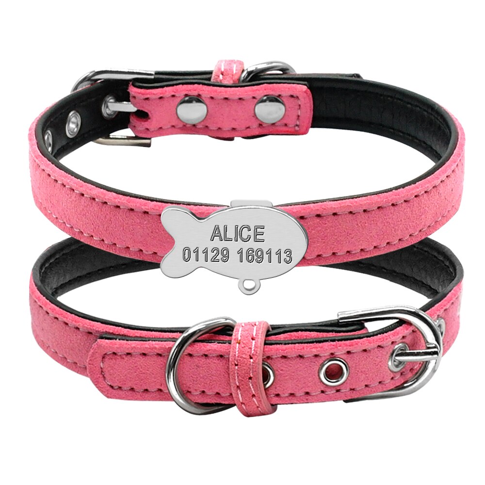 Customized Cat Collar Personalized Puppy Small Dogs ID Collars Engraved Name Phone Number Free Engraving For Chihuahua XXS XS S