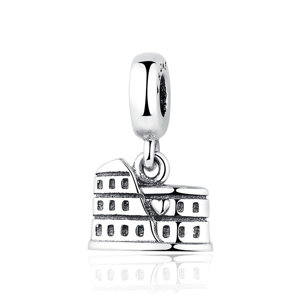 Original 925 Sterling Silver Charm Bead Travel London Bus Camera Suitcase Paris Charms Fit Pandora Bracelets Women Diy Jewelry