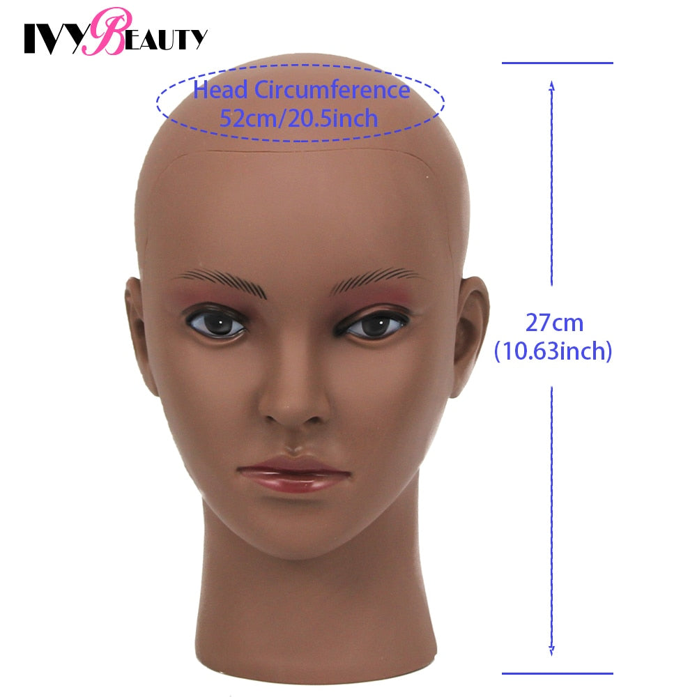 Hot Selling Female Mannequin Head With Wig Stand Clamp For Makeup Practice Cosmetology Manikin Head For Wig Hat Display 51Cm