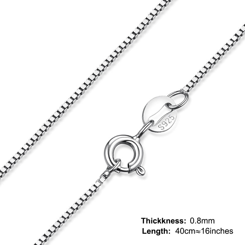 JewelryPalace Genuine 100% 925 Sterling Silver Necklace Ingot Twisted Trace Belcher Snake Bar Singapore Box Chain Necklace Women