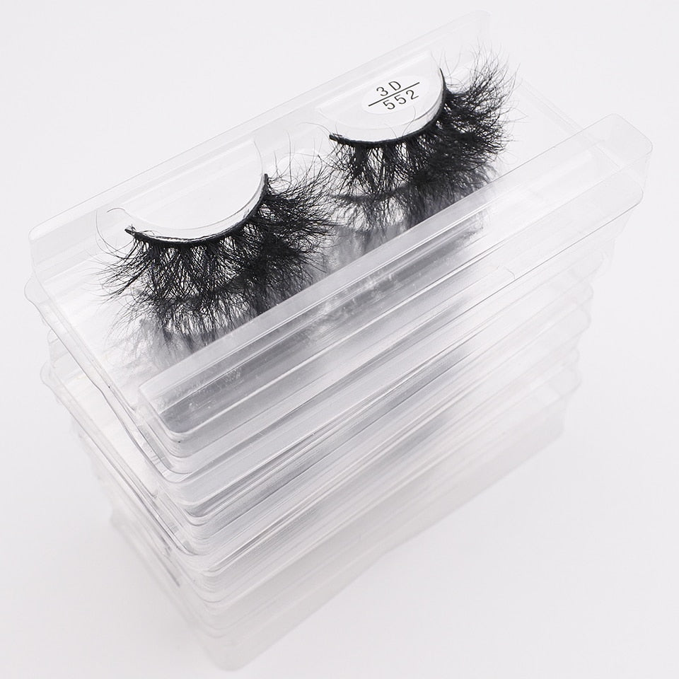 RED SIREN Mink Lashes Wholesale Eyelashes Bulk 5/30/50 Pairs Soft Fluffy Messy Natural Mink Lashes Makeup Mink Eyelashes