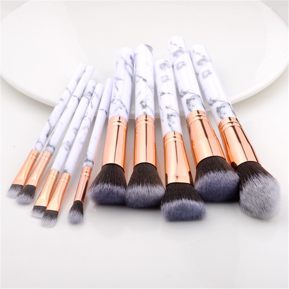 FLD 5-15Pcs Makeup Brushes Tool Cosmetic Set Beauty Powder Foundation Eye Shadow Eyebrow Fan Blush Blending Make Up Brush Kit