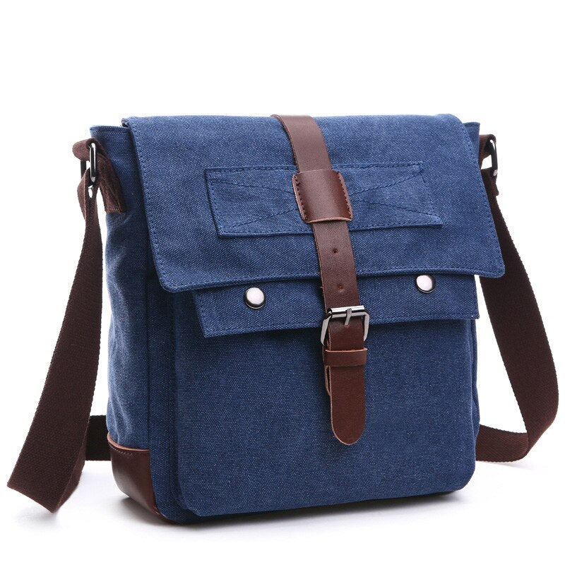 Retro Men Messenger Bags Canvas Handbags Leisure Work Travel Bag Man Business  Crossbody Bags Briefcase for Male Bolsas XA108ZC