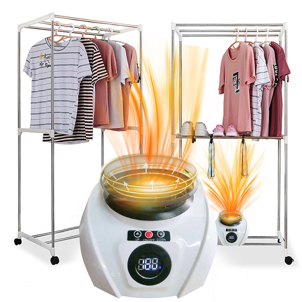 Portable Electric Clothes Dryer Mini Folding Warm Air Baby Cloth Drying Machine Heater Hanger Wardrobe Laundry Clothing Rack