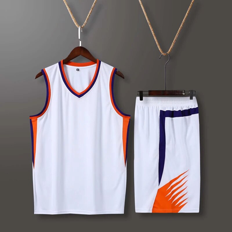 Custom Basketball Uniforms Sets Throwback Men College Basketball Jerseys Suits Shorts Kids Professional Basketball Jersey Kits