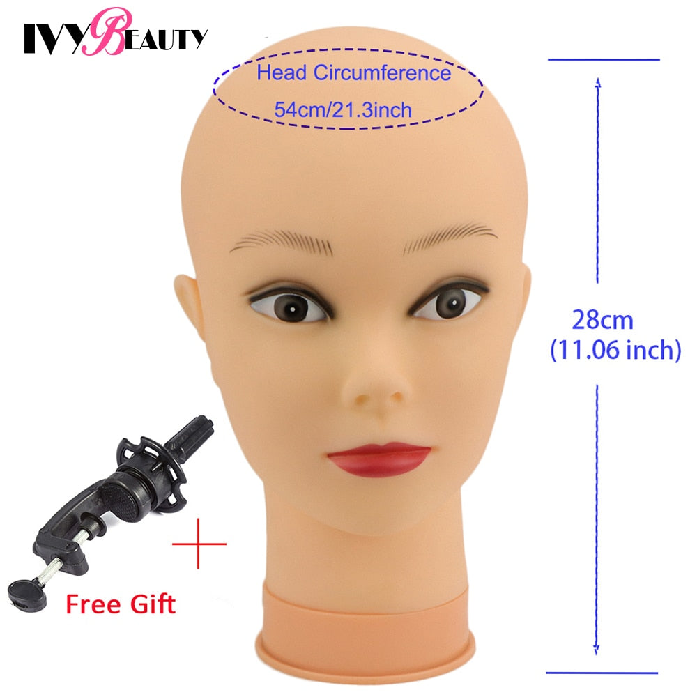 Hot Selling Female Mannequin Head With Wig Stand Clamp For Makeup Practice Cosmetology Manikin Head For Wig Hat Display 51Cm