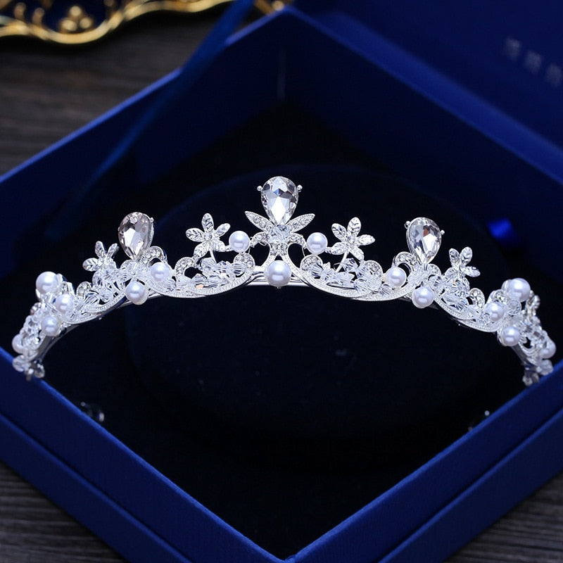 Diverse Silver Gold Color Crystal Crowns Bride tiara Fashion Queen For Wedding Crown Headpiece Wedding Hair Jewelry Accessories