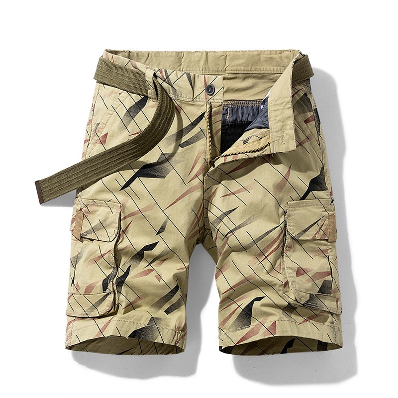 Cargo Shorts Men Cool Camouflage Summer Hot Sale Cotton Casual Men Short Pants Brand Clothing Comfortable Camo Men Cargo Shorts