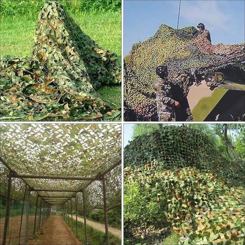 Military camouflage netting Hunting camouflage netting Car tent Camping hiking shade netting White Blue Green Black Jungle