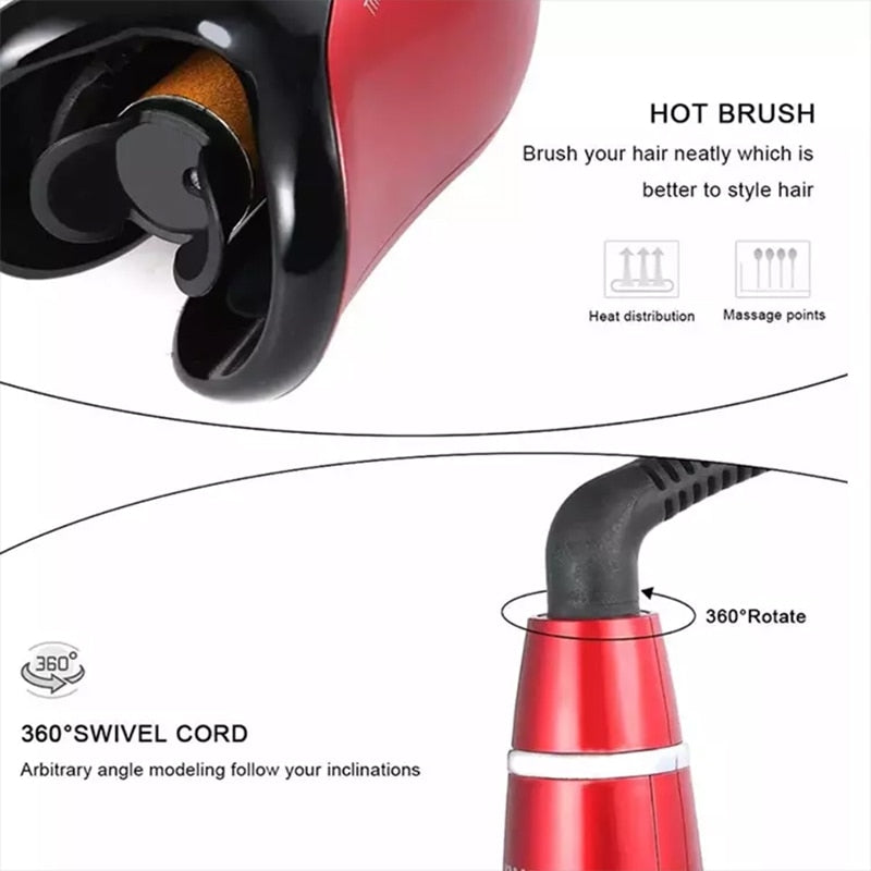 Portable Curling Iron Automatic Hair Curler Electric Ceramic Heating LCD Display Rotate Wave Styler Curling Iron Machine