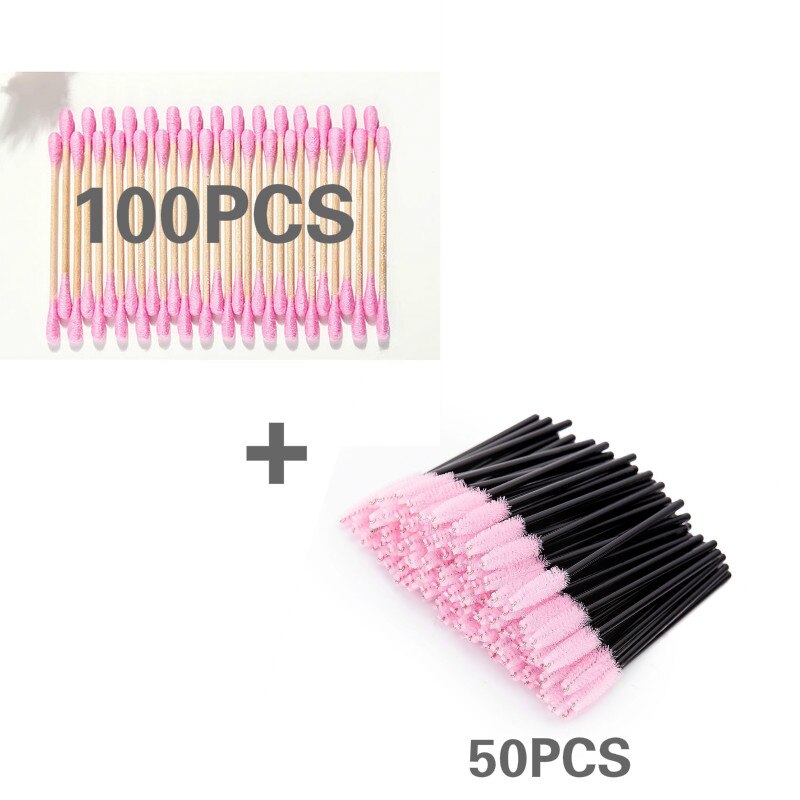 100/200pcs Pack Double Head Cotton Swab Women Makeup Cotton Buds Tip  Medical Wood Sticks Nose Ears Cleaning Health Care Tools