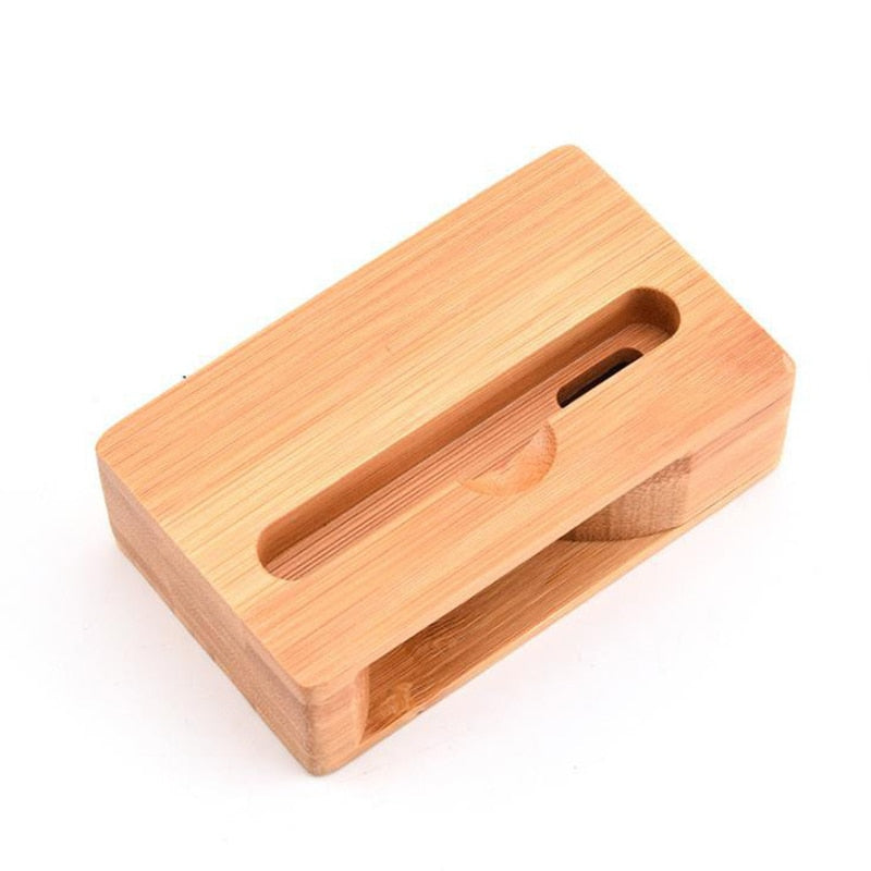 Mobile Phone Loudspeaker Holder Bamboo Sound Amplifier Speaker Wooden Holders Wood Desktop Stand