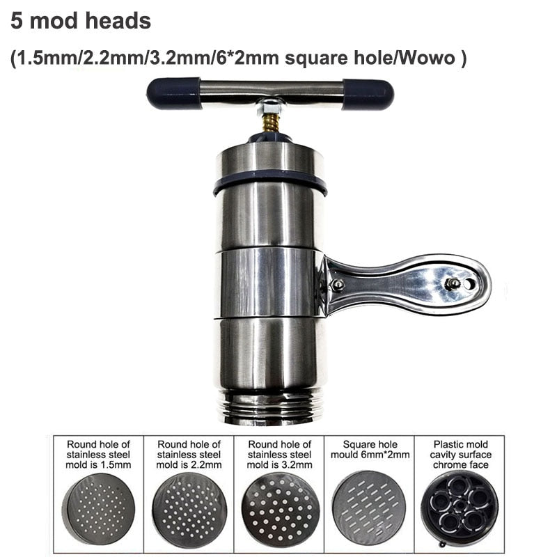 Manual Stainless Steel Noodle Maker Press Pasta Machine Crank Cutter Fruits Juicer Cookware Making Spaghetti Kitchen Tools