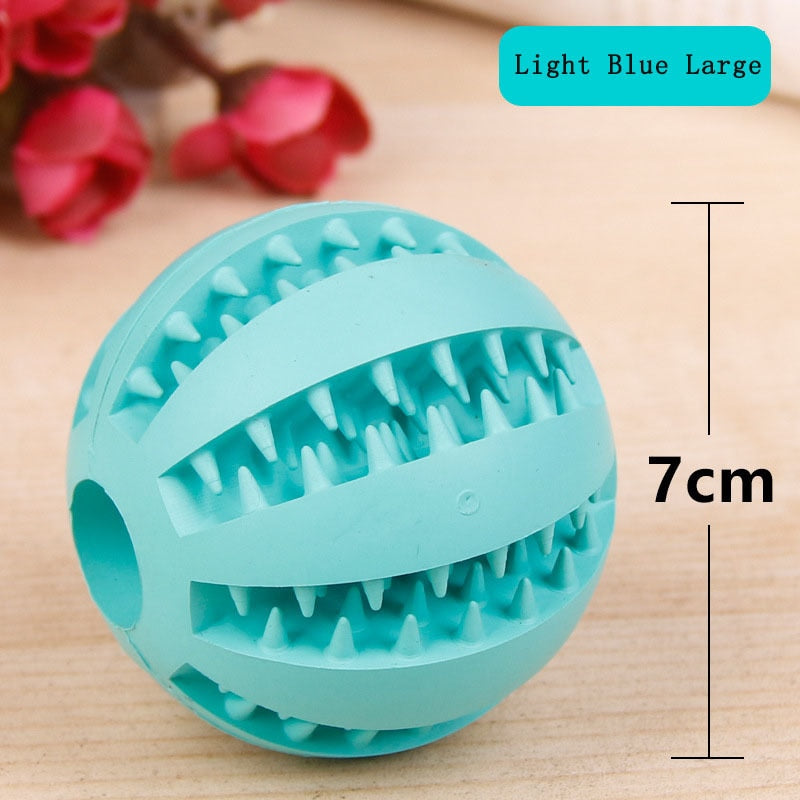 Pet Dog Toys Interactive Extra-tough Teeth Rubber Balls Dog Stuff Puppy Chew Toys For Dog Tooth Clean Ball Funny Pet Products