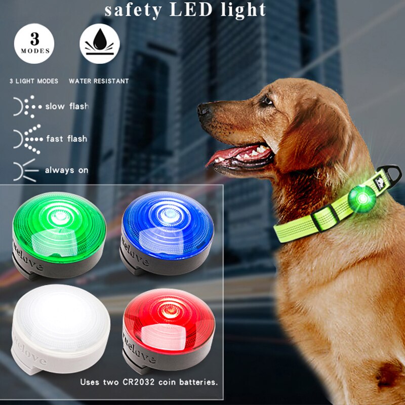 Truelove Pet Dog Led Light Lamp Tag Led Dog Collar Light Pendant Glow Night Safety Led Dogs Flashlight For Collar Harness Leash
