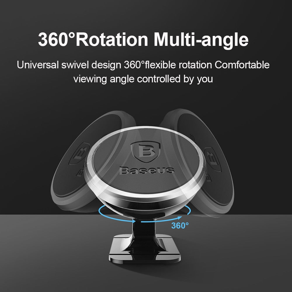 Baseus Magnetic Car Phone Holder For iPhone Samsung Universal Magnet Mount Holder for Phone in Car Cell Mobile Smartphone Stand