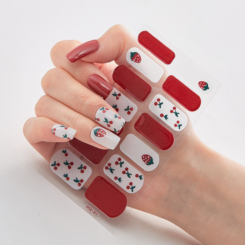 Full Cover Nail Stickers Designer Nail Decals Fashion Five Sorts 0f Nail Stickers  Nail Sticker set Nail Decoration Nail Strips