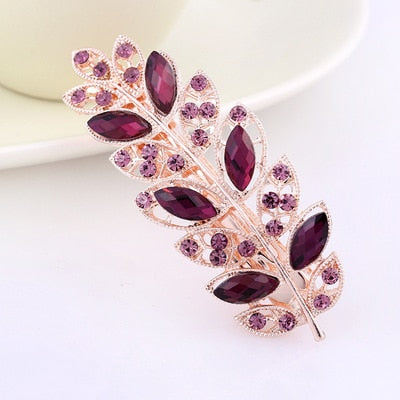 The Hot Rose Flower Rhinestone Hair Pin Europe And America Popular Horsetail Clip Perfect Quality Wild Daily Decorative Hair Acc