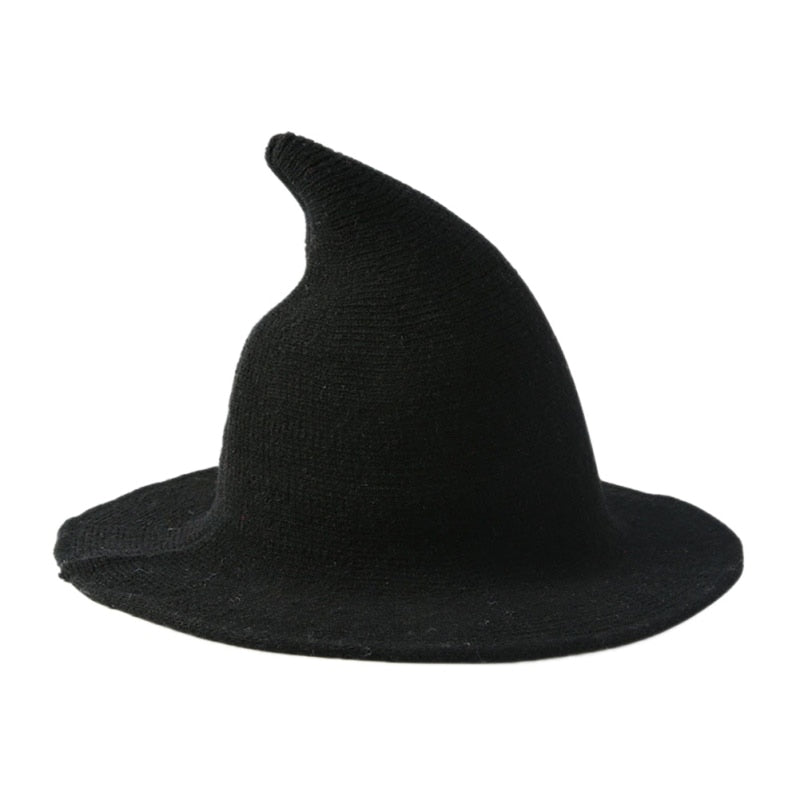 Halloween witch hat Men and Women wool Knit Hat Fashion Solid Hat Girlfriend Gifts Party Fancy Dress Hat