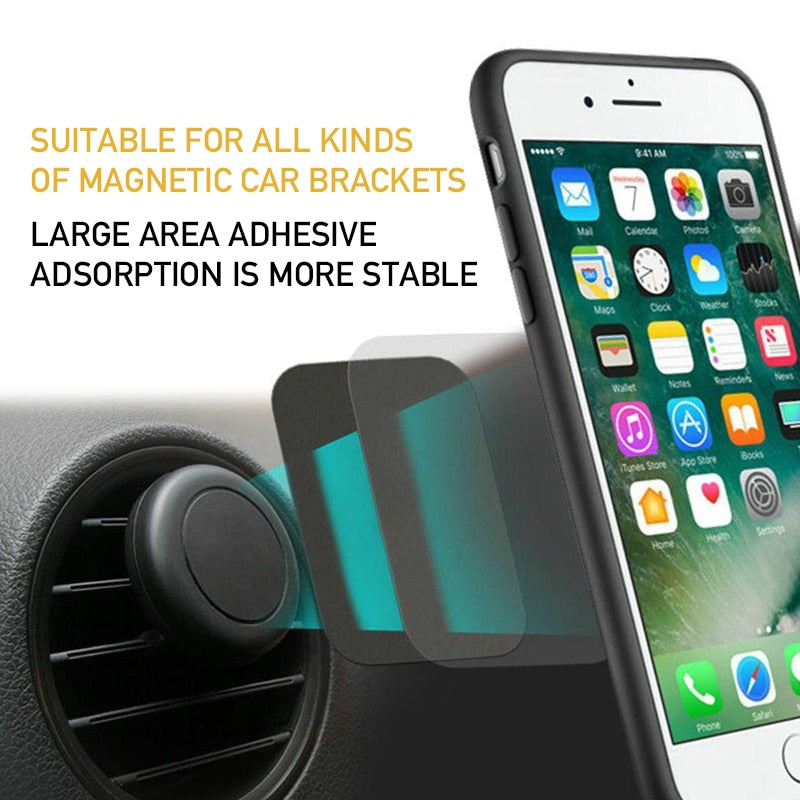 Not Magnetic Metal Plate For Car Phone Holder Universal Iron Sheet Disk Sticker Mount Mobile Phone Magnet Stand For Smart Phone