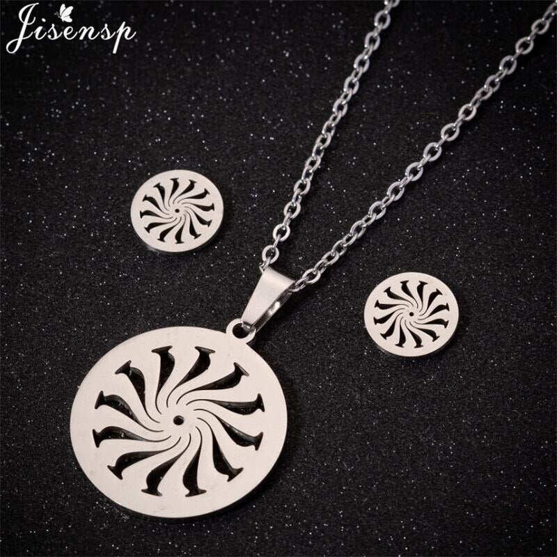 Jisensp Volleyball Jewelry Necklace for Women Men Stainless Steel Chain Necklaces Pendants Sports Fan Necklace Best Gift