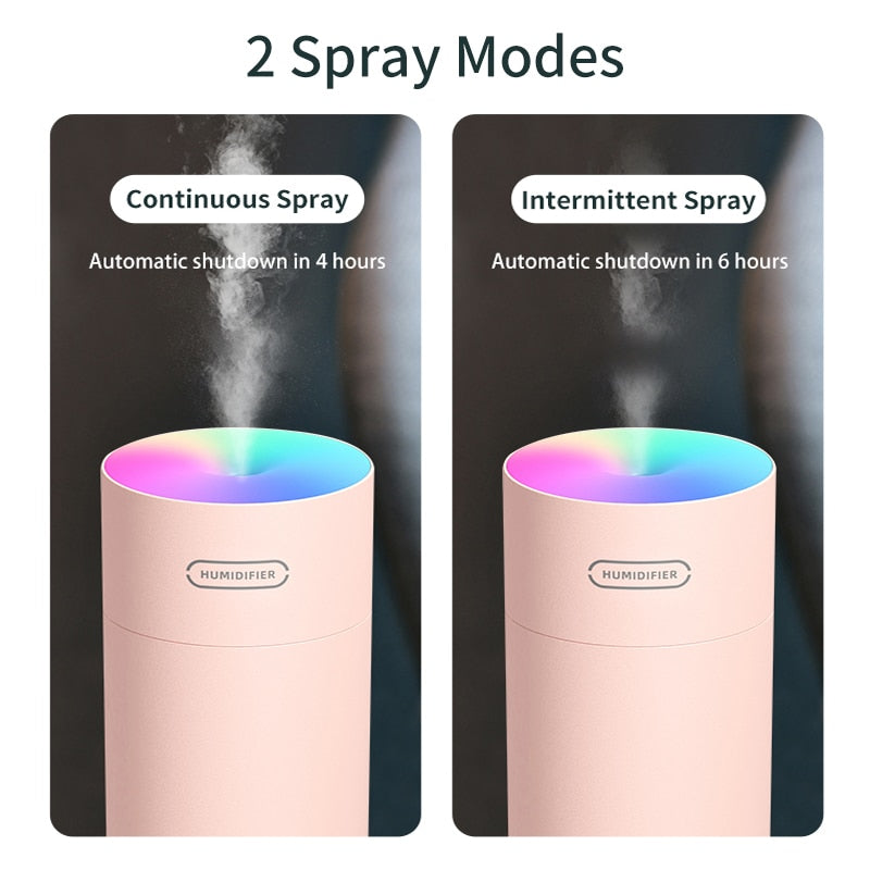 HiPiCok  Ultrasonic Air Humidifier Aromatherapy Diffuser Humidifier for Home Essential Aroma Oil Diffuser USB Mist Maker Fogger