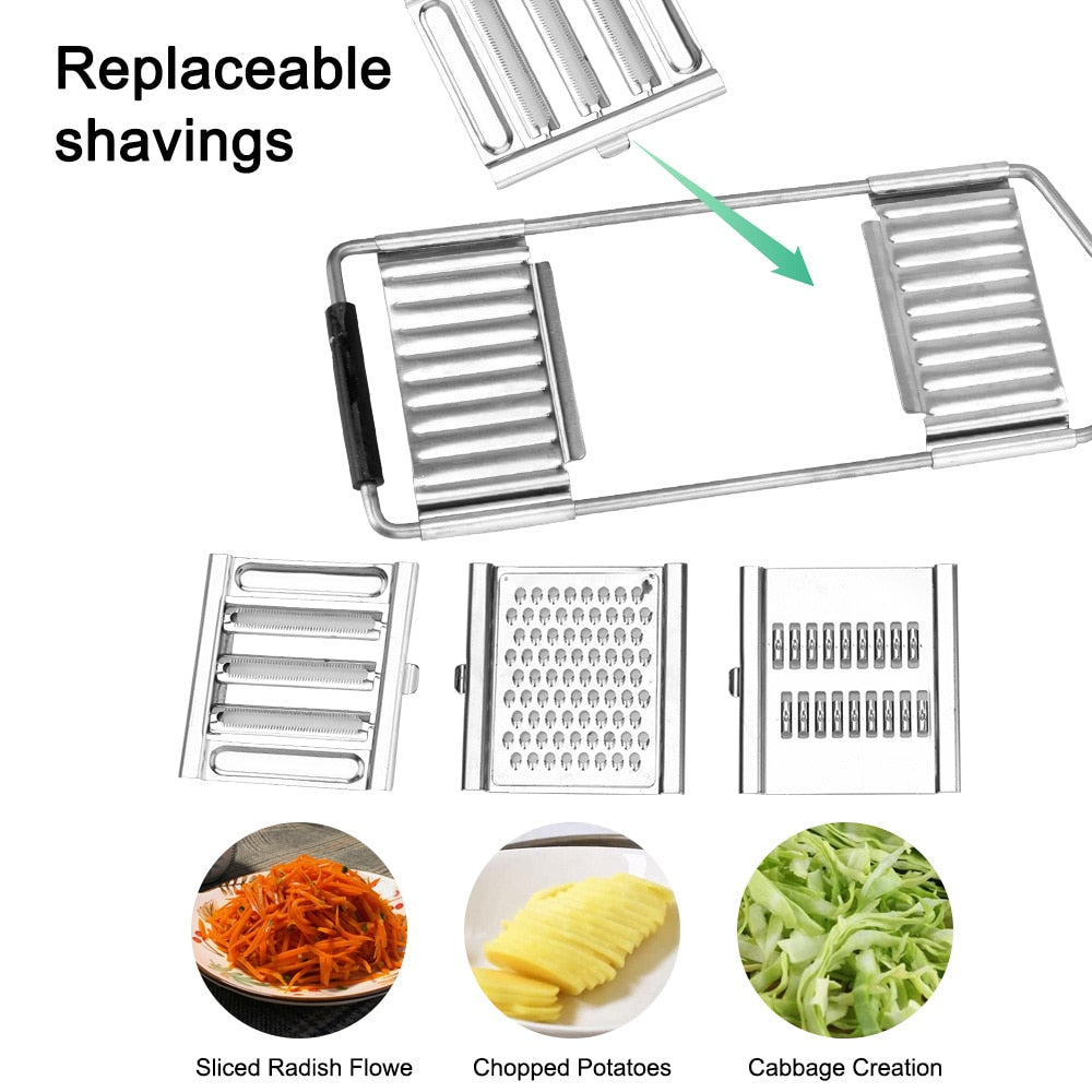 Stainless Steel Vegetable Slicer Grater Cutter Shredder Multi-purpose Vegetable Fruit Potato Peeler Carrot Grater Kitchen Tools