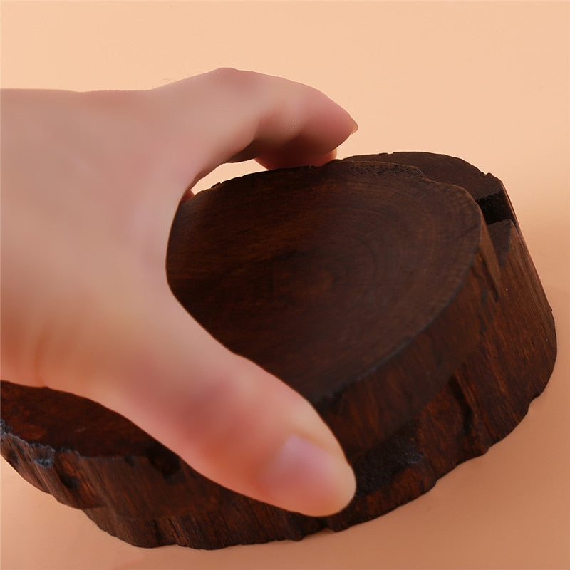 Crative Fashion Hot Selling Wood Color Southeast Asia Features Solid Wood Ashtray Personality Wooden With Lid Ashtray