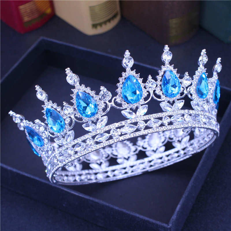 Crystal Queen King Tiaras and Crowns Bridal Diadem For Bride Women Headpiece Hair Ornaments Wedding Head Jewelry Accessories